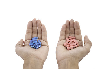 Image showing pills in hands