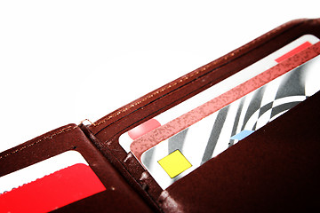 Image showing Brown leather wallet