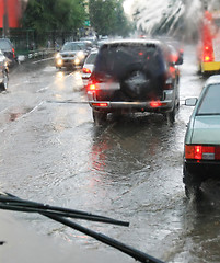 Image showing road in the rain