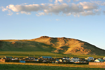 Image showing Mongolian village 