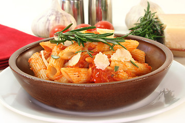 Image showing Pasta with tomato