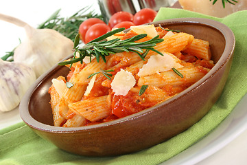 Image showing Pasta with tomato