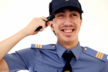 Image showing young policeman 