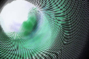 Image showing green abstract with white hole