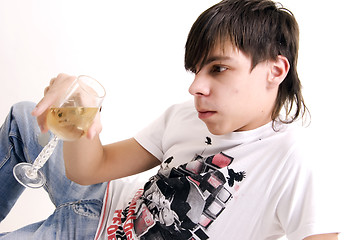 Image showing man with alcohol  