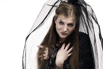 Image showing Black bride portrait  