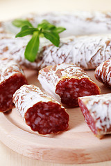 Image showing dried sausages