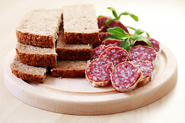 Image showing dried sausages