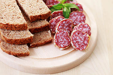 Image showing dried sausages