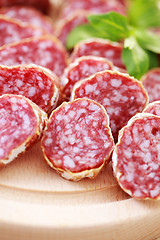 Image showing dried sausages