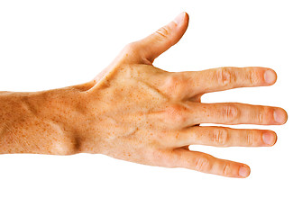 Image showing Hand on white