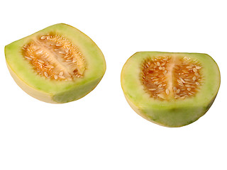 Image showing Melon halves