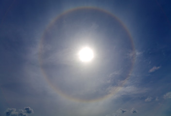 Image showing Halo around of the sun