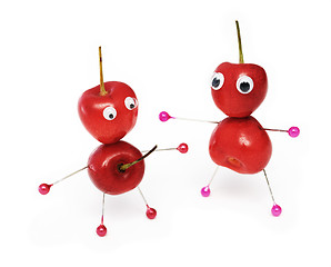 Image showing Amusing sweet cherry