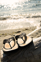 Image showing Beach sandals