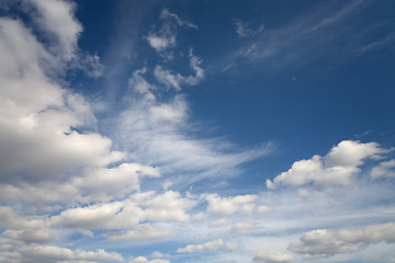 Image showing Blue cloudy sky