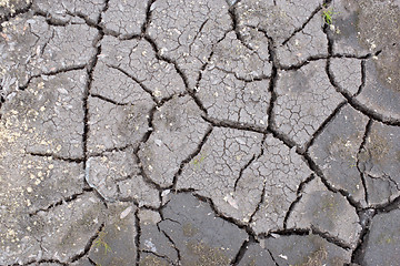 Image showing The cracked surface