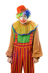 Image showing Portrait of a ferocious clown