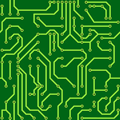 Image showing Background with conductor on computer circuit board