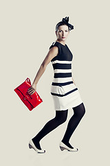 Image showing Fashion woman posing