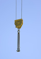 Image showing Hook of a lifting crane