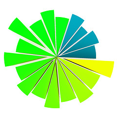 Image showing Color Pie Diagram