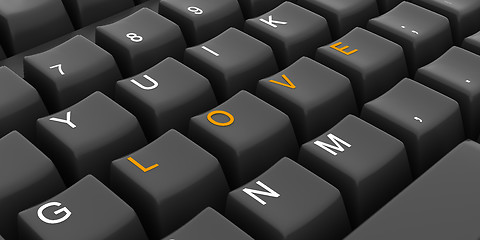 Image showing virtual love