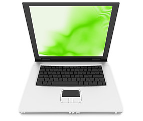 Image showing Notebook with green image