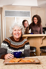 Image showing Senior lady at home