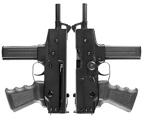 Image showing Two automatic pistols