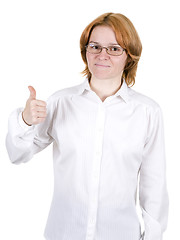 Image showing Girl isolated on a white