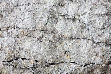 Image showing Cracked surface of a rock