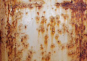 Image showing Surface of rusty old metal