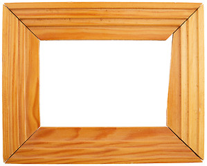 Image showing Simple old wooden frame