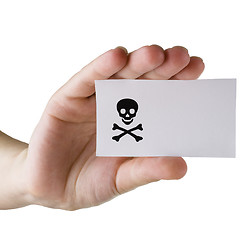 Image showing Paper card in a hand