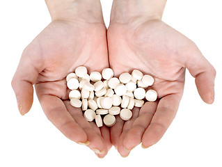 Image showing Handful of tablets