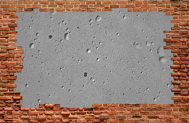 Image showing Framework made of an brick wall