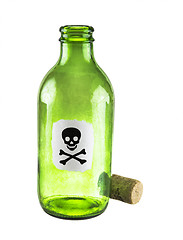 Image showing Poison bottle on a white