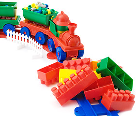 Image showing Toy railway