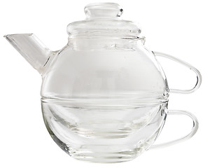 Image showing Glass teapot