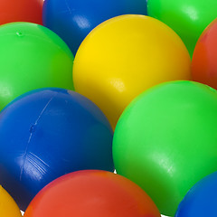 Image showing Color balls. bright colors background