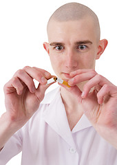 Image showing Man and cigarette