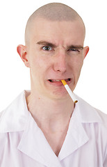 Image showing Man and cigarette