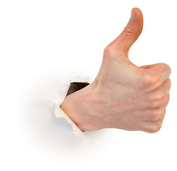 Image showing Thumb up