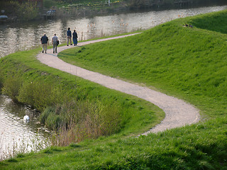 Image showing Evening walk