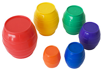 Image showing Toy barrels