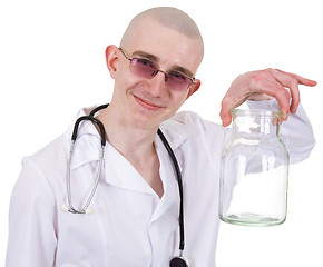 Image showing Man in doctor's smock