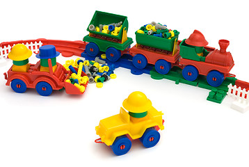 Image showing Toy railway
