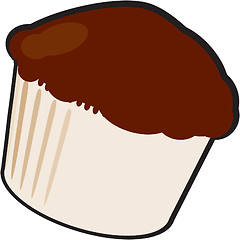 Image showing Chocolate muffin