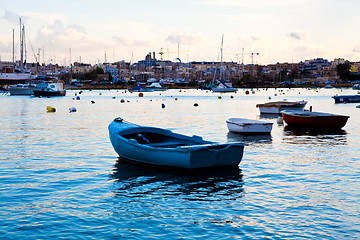 Image showing Sunset in Sliema, Malta